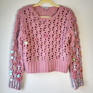 Femme Fatale Pink Open Knit